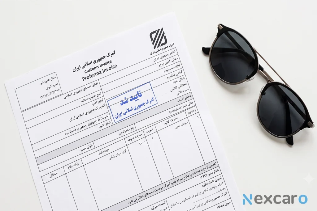 هزینه واردات عینک از دبی
