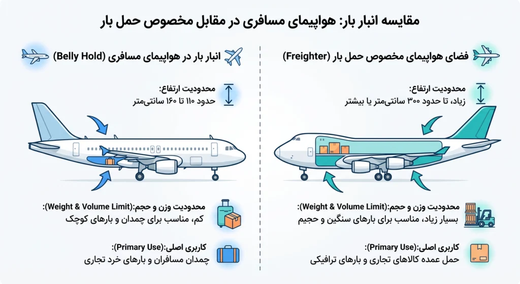 هزینه باربری هواپیما