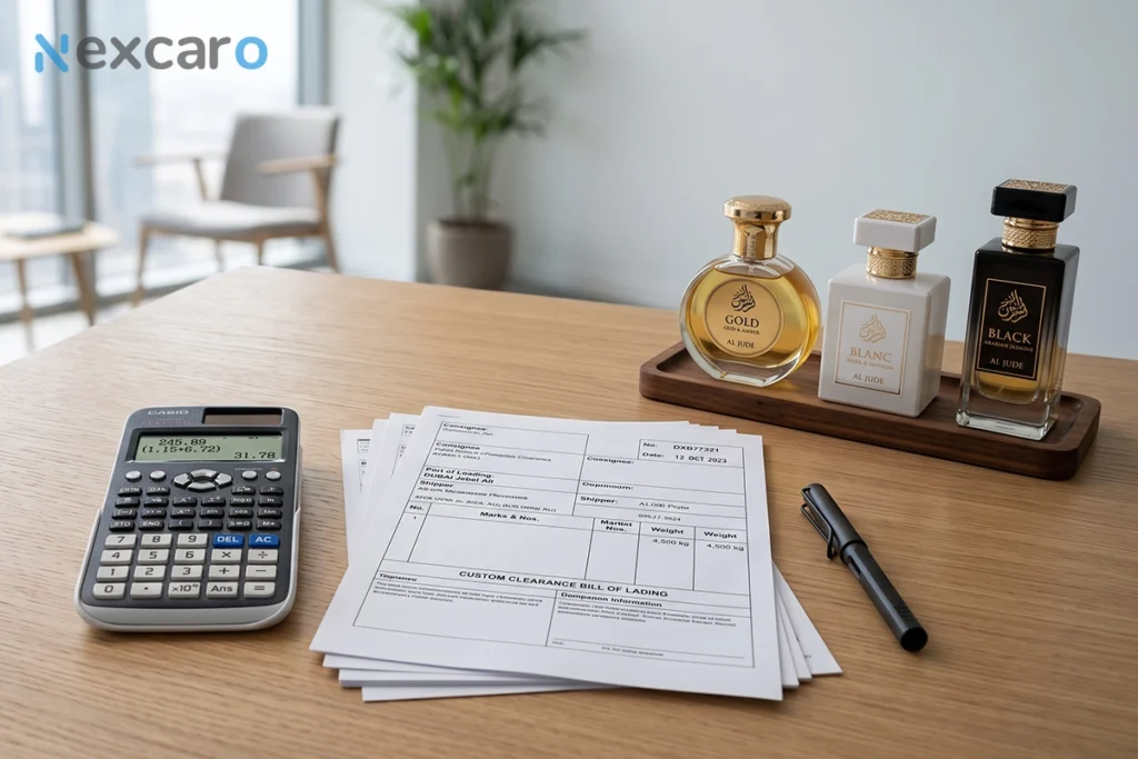 هزینه واردات ادکلن از دبی