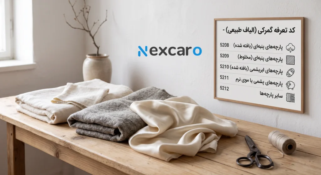 کد تعرفه گمرکی پارچه الیاف طبیعی
