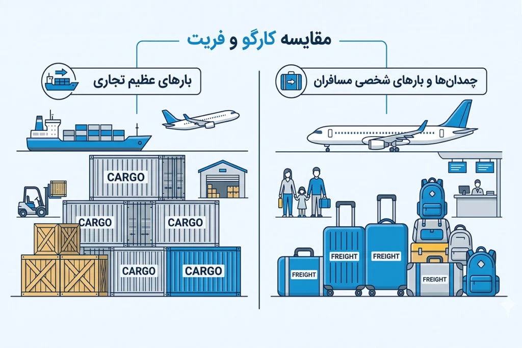 تفاوت کارگو و فریت بار