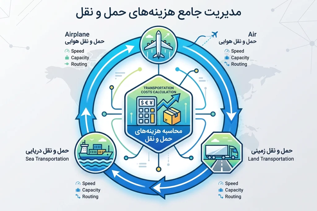 هزینه حمل و نقل بین المللی